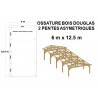 OSSATURE BOIS DOUGLAS ASYMÉTRIQUE 75m²