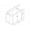 DOUBLE CACHE POUBELLES
