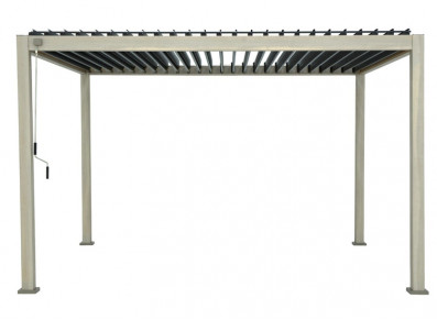 PERGOLA ALU BIOCLIMATIQUE 12M2 ASPECT BOIS