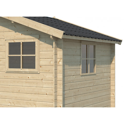 CHALET DE JARDIN EN BOIS MADRIERS 28 MM