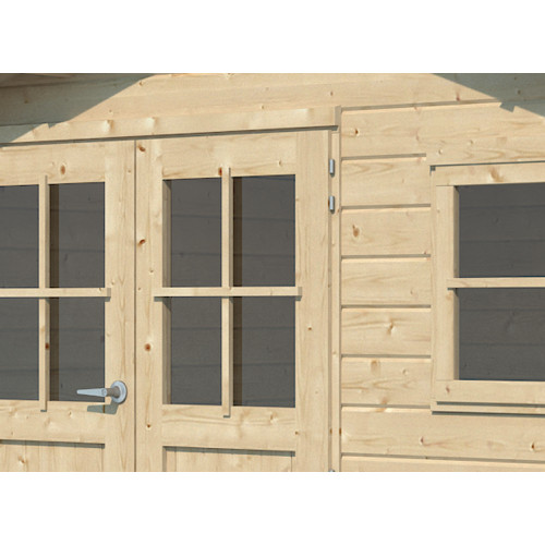 CHALET DE JARDIN EN BOIS MADRIERS 28 MM