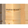 ABRI JARDIN MADRIER BOIS 44 MM 5,12 x 3,27 M