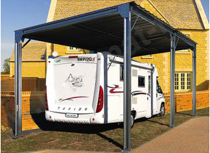 ABRI CAMPING CAR METALLIQUE 4.00 M X 8.00 M