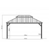 Pavillon Alu - Toit Acier 17 M2