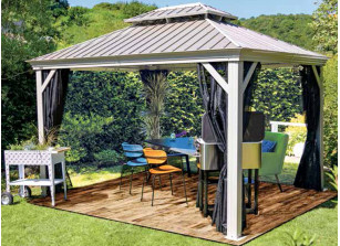 Pavillon Alu - Toit Acier 17 M2