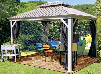 Pavillon Alu - Toit Acier 17 M2