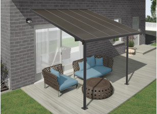 Abri Terrasse Alu Gris - 9m2