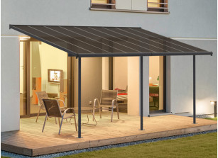 Abri Terrasse Alu Gris - 9m2