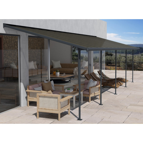 Abri Terrasse Alu Gris - 25m2