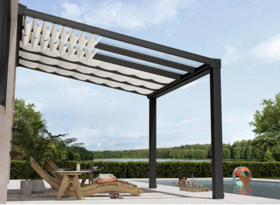 Abri Terrasse Alu Gris - 12m2