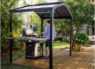 Abris pour Barbecue et Plancha - 2m - Couvert - Jardinatoire