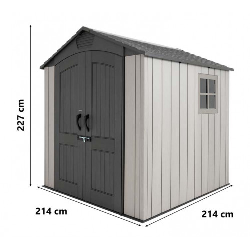 Abri jardin résine avec plancher - 4.57M2