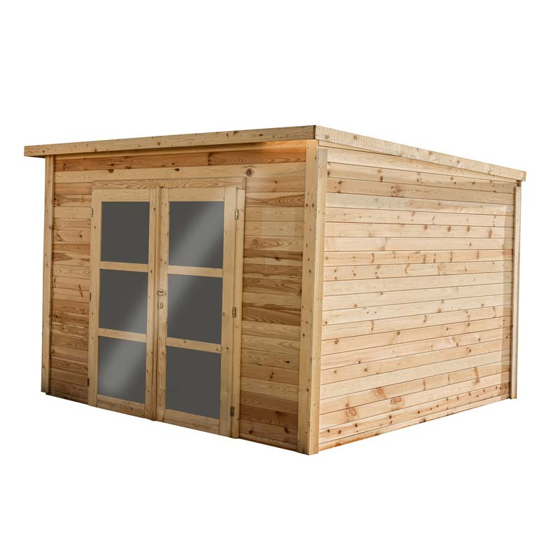 Abri de Jardin Bois 28 mm (204x210x197cm) - Habrita