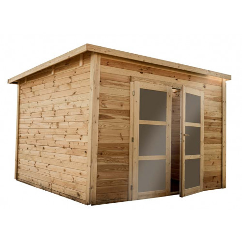 Abri jardin bois 28 mm - 9 m²