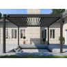 Pergola Bioclimatique Aluminium Gris 16m2