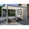 PERGOLA BIOCLIMATIQUE ALUMINIUM BLANCHE 16 M2