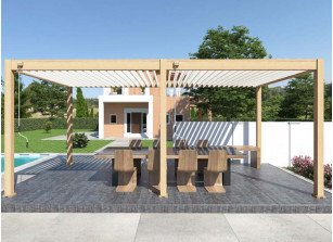 PERGOLA BIOCLIMATIQUE ALU 18M2