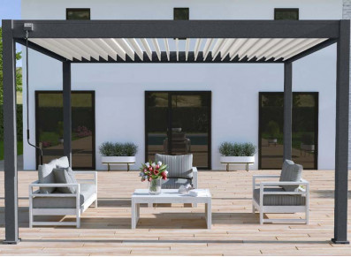 PERGOLA ALU BIOCLIMATIQUE BICOLOR 12M2