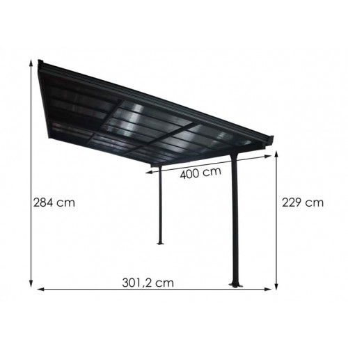 Toit Terrasse Alu Toit Amovible 12m2