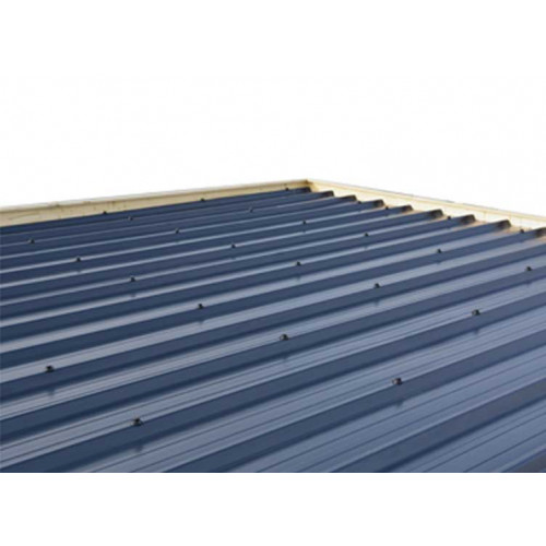 Abris Bois Brut Madriers 28mm + Toit Plat Bac Acier  10m2