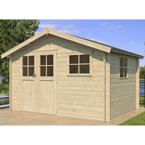 CHALET DE JARDIN EN BOIS MADRIERS 28 MM