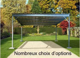 ABRI METALLIQUE SIMPLE PENTE - 20M2