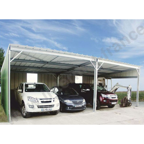 ABRI METALLIQUE SIMPLE PENTE - 63M2