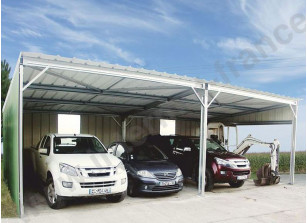 ABRI METALLIQUE SIMPLE PENTE - 48M2