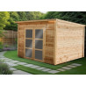 Abri jardin bois 28 mm - 9 m²