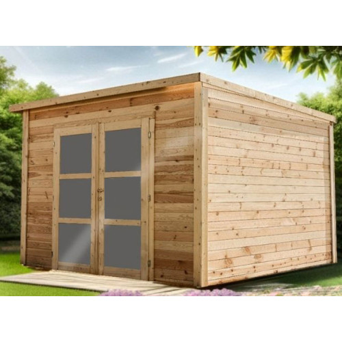 Abri jardin bois 28 mm - 9 m²