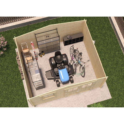 Abri Jardin Bois brut - 12M2