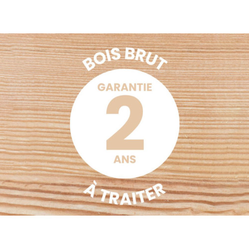 Abri Jardin Bois brut - 12M2