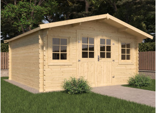 Abri Jardin Bois Double Pente - 14M2