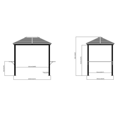 TONNELLE  BARBECUE DE 5.25M2