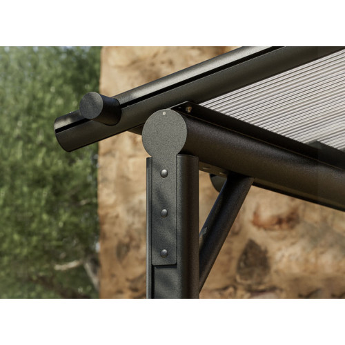Abri Terrasse Alu Noir - 8m2