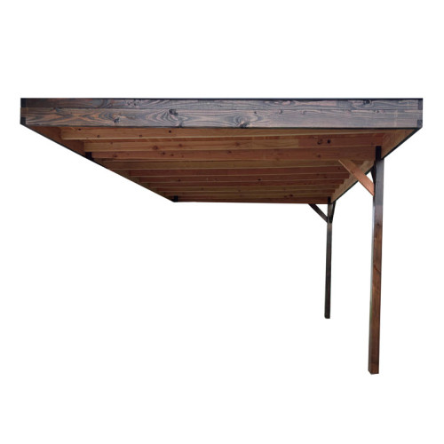 CARPORT BOIS DOUGLAS ADOSSE + LED