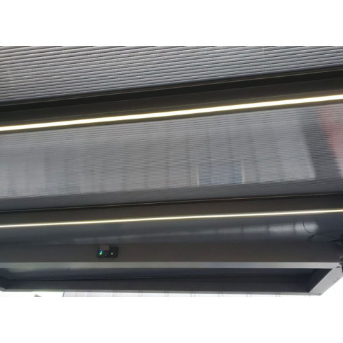 CARPORT ALU MONOPENTE + LED SOLAIRE