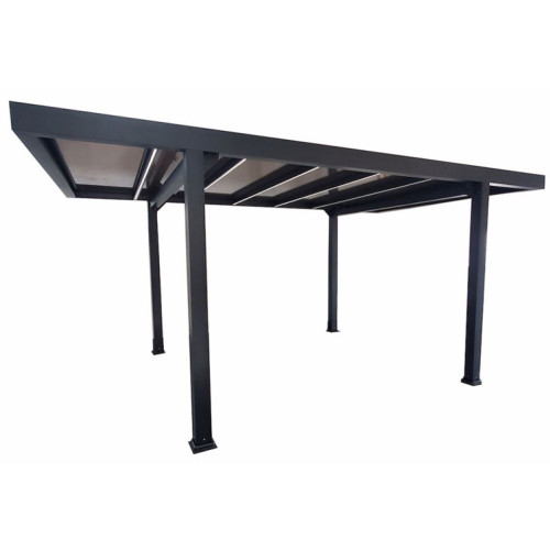 CARPORT ALU MONOPENTE + LED SOLAIRE