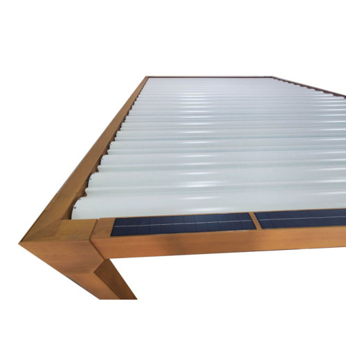 Pergola motorisée autonome - Panneaux solaires