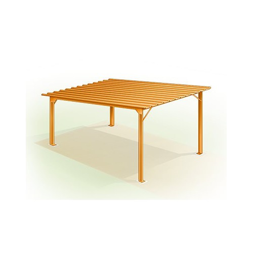 Abri Voiture Métallique Monopente 6.00 x 5.36 M Modulable