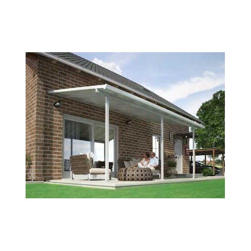TOIT TERRASSE ALU BLANC OU GRIS  EN 5.4 x 3 M