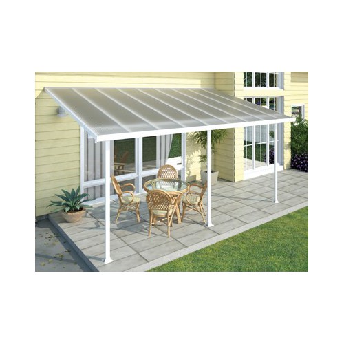 TOIT TERRASSE ALU BLANC :::::::::: 5 x 3 M