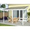 TOIT TERRASSE ALU BLANC :::::::::: 4 x 3 M