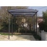 ABRI CAMPING CAR METALLIQUE ET TOIT EN POLYCARBONATE 4.35 x 7.58 M