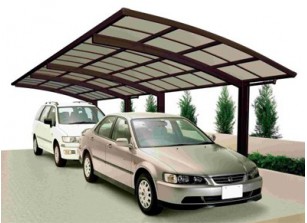 ABRI VOITURE METAL ALU LUXE ::::: 10 X 3 M