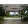 PLATINE D'ANCRAGE EN ALUMINIUM PLASTIFIÉ POUR CARPORT METAL 