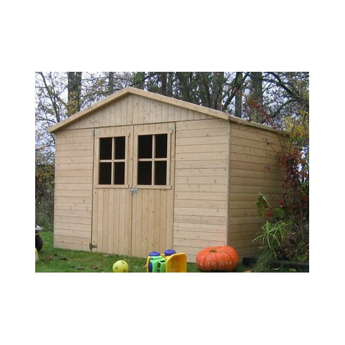 ABRI JARDIN BOIS TRAITÉ 12 MM 2,70 x 1,80 M