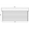 Garage bois madriers 28 mm 3.60 x 5.70 m