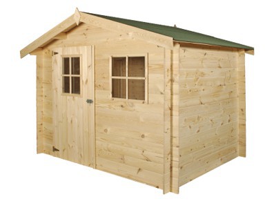 Abri de jardin madrier bois 19 mm 2.65 x 265 m
