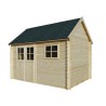 abri de jardin bois m/m 28 mm ::::: 3,91 x 3,15 m